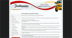 Desktop Screenshot of jackmasteroilfilters.com.au