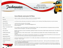 Tablet Screenshot of jackmasteroilfilters.com.au